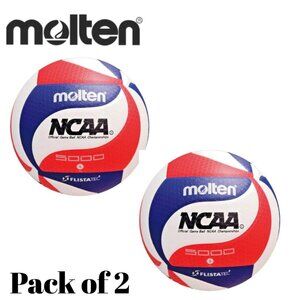 Molten NCAA V5M5000-3N FLISTATEC Volleyball V5M5000 GAME BALL PACK Of 2